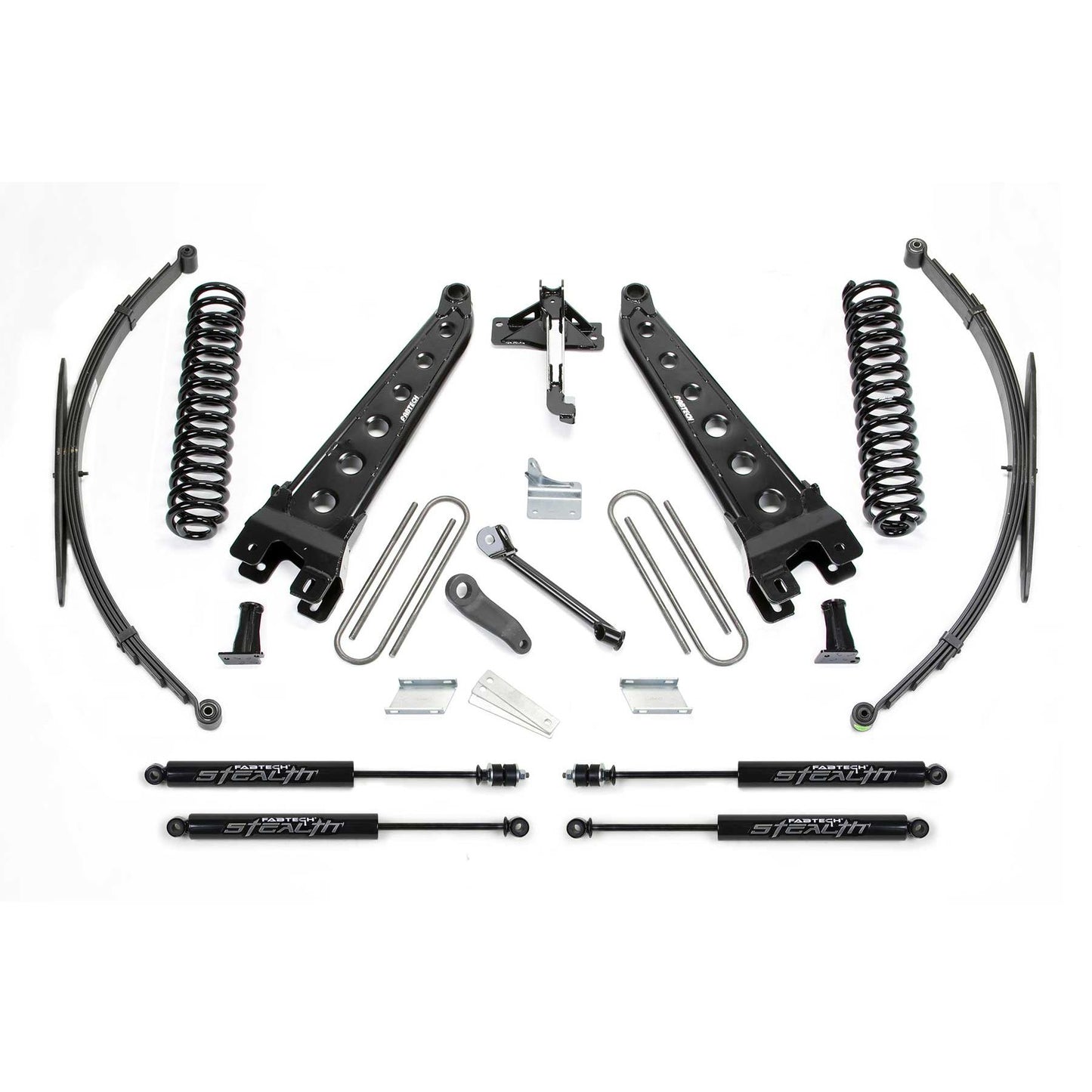 Fabtech 8" RAD ARM SYS W/COILS & RR LF SPRNGS & STEALTH 2008-16 FORD F250/350 4WD K2128M