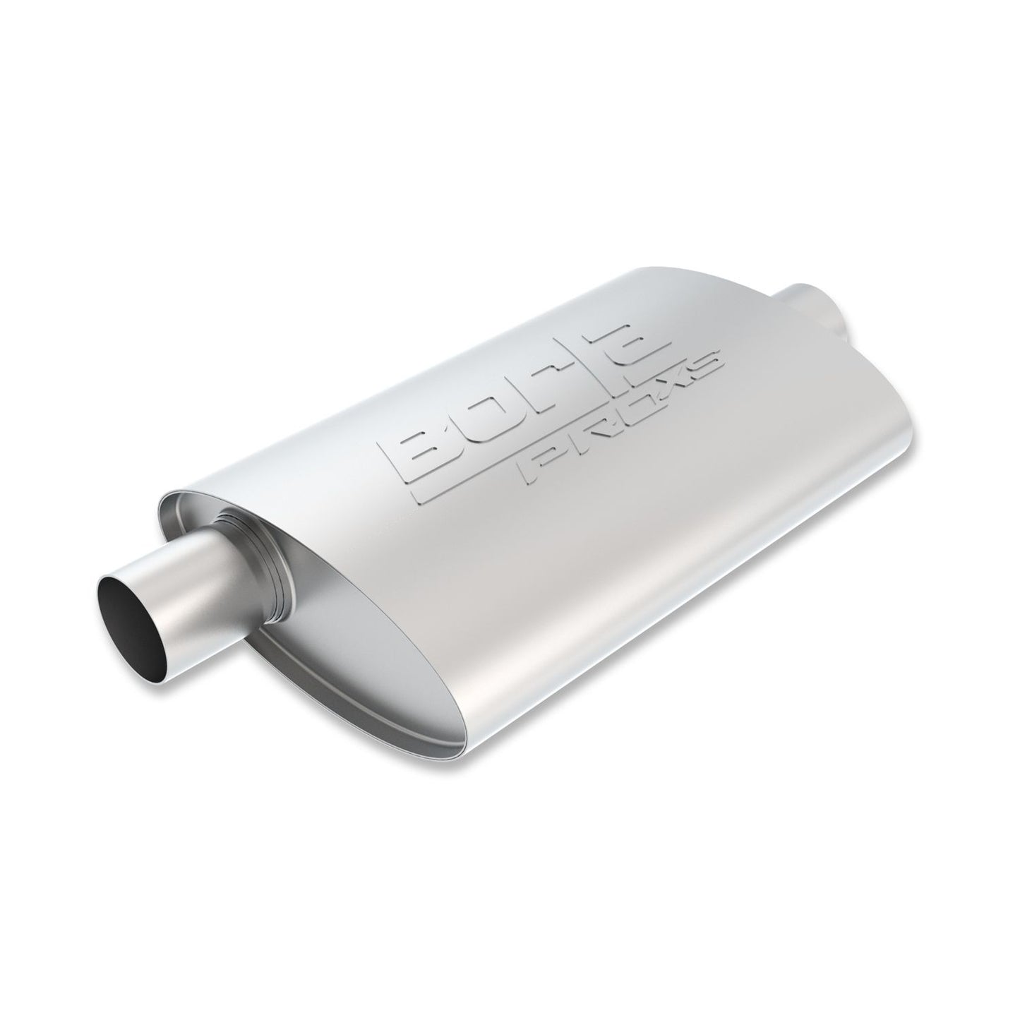 Borla ProXS Muffler 2in Offset Inlet/ 2in Center Outlet 4in x 9.5in Oval x 14in Long Body 40344