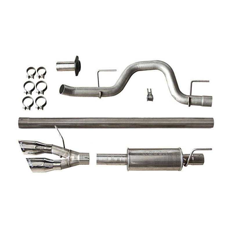 ROUSH F-150 Cat-Back Exhaust - 6.2L/5.0L/3.5L Side Exit (2011-2014) 421711