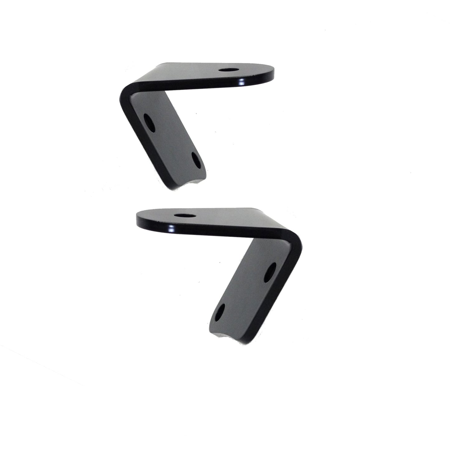 Lazer Star Lights Windshield Bracket Pair/ Black Powdercoat 5761022