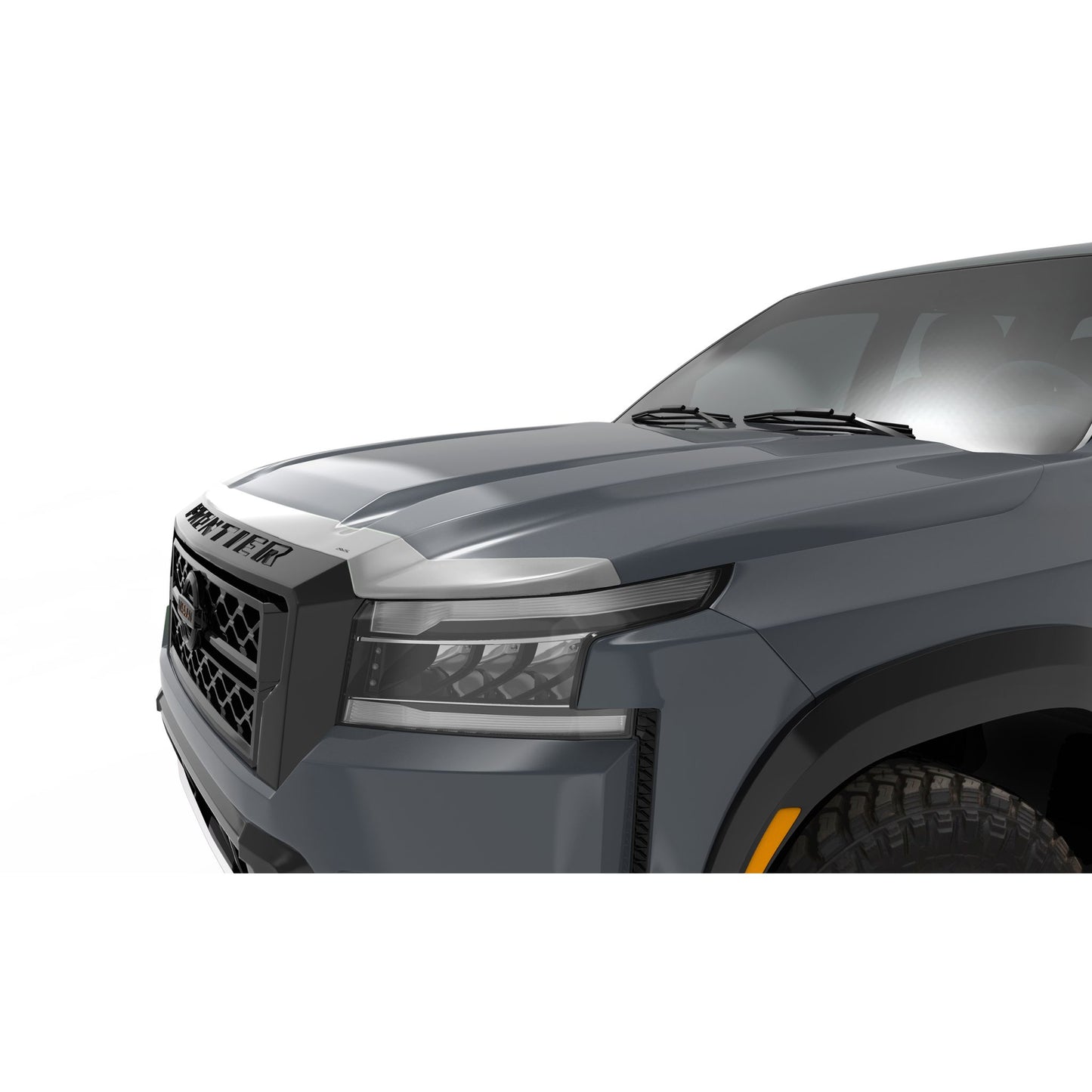 Auto Ventshade 622195 Aeroskin Flush Mount Chrome Hood Protector For 22 Nissan Frontier