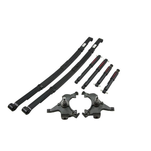 BELLTECH 798ND LOWERING KITS Front And Rear Complete Kit W/ Nitro Drop 2 Shocks 1995-1998 Chevrolet Suburban (2WD 3/4 Ton) 2 in. F/3 in. R drop W/ Nitro Drop II Shocks