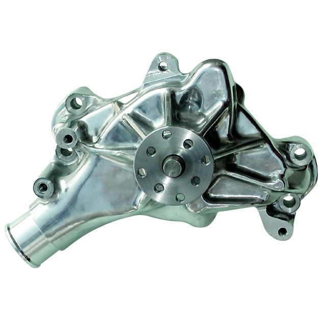 Proform Engine Water Pump; Mechanical Long Style; High Flow Model; Polished; SB Chevy 67264