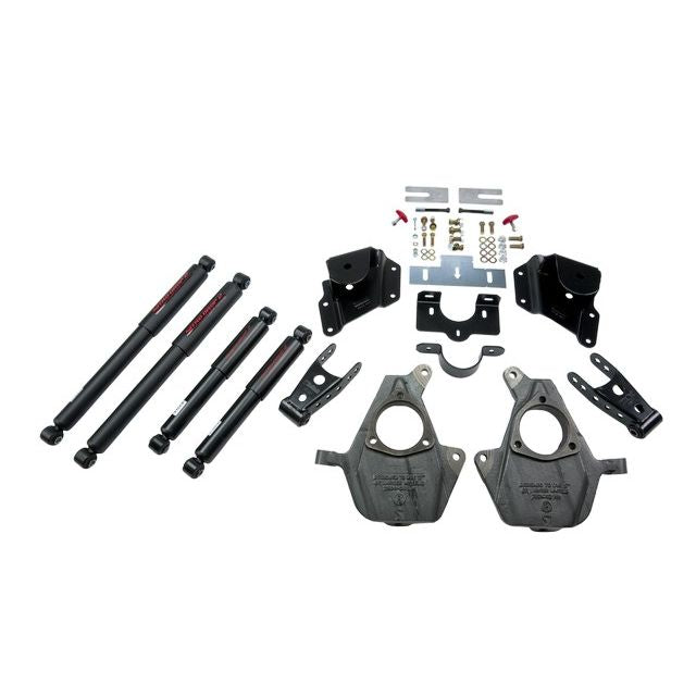 BELLTECH 947ND LOWERING KITS Front And Rear Complete Kit W/ Nitro Drop 2 Shocks 2005-2006 Chevrolet Silverado/Sierra (Ext Cab w/ Factory Front Torsion Bar) 2 in. F/3 in. R drop W/ Nitro Drop II Shocks