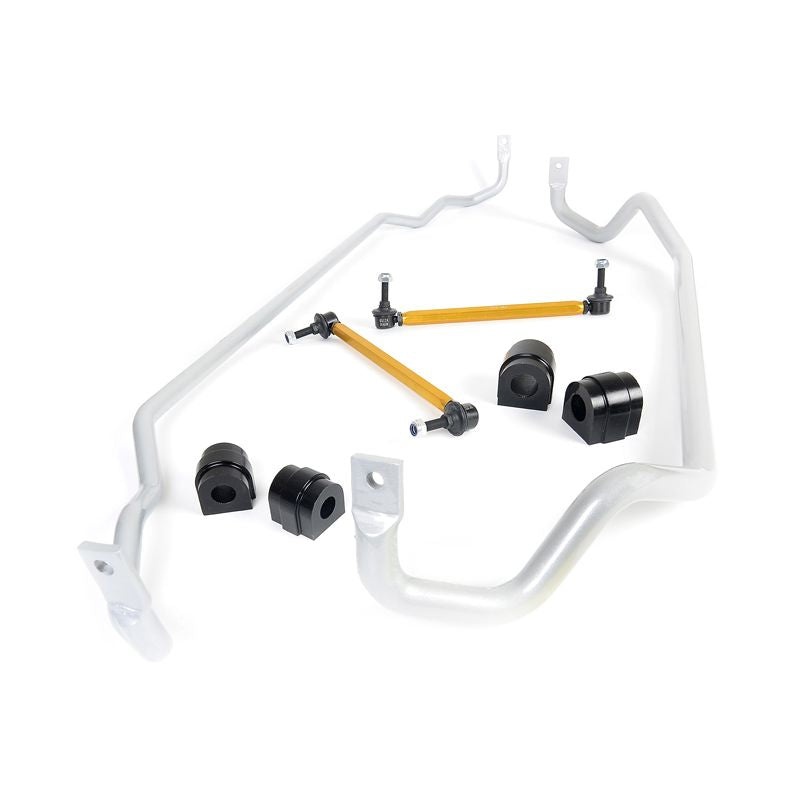 Whiteline BBK004 Front and Rear Sway Bar Vehicle Kit; Fits BMW 325i 05-11