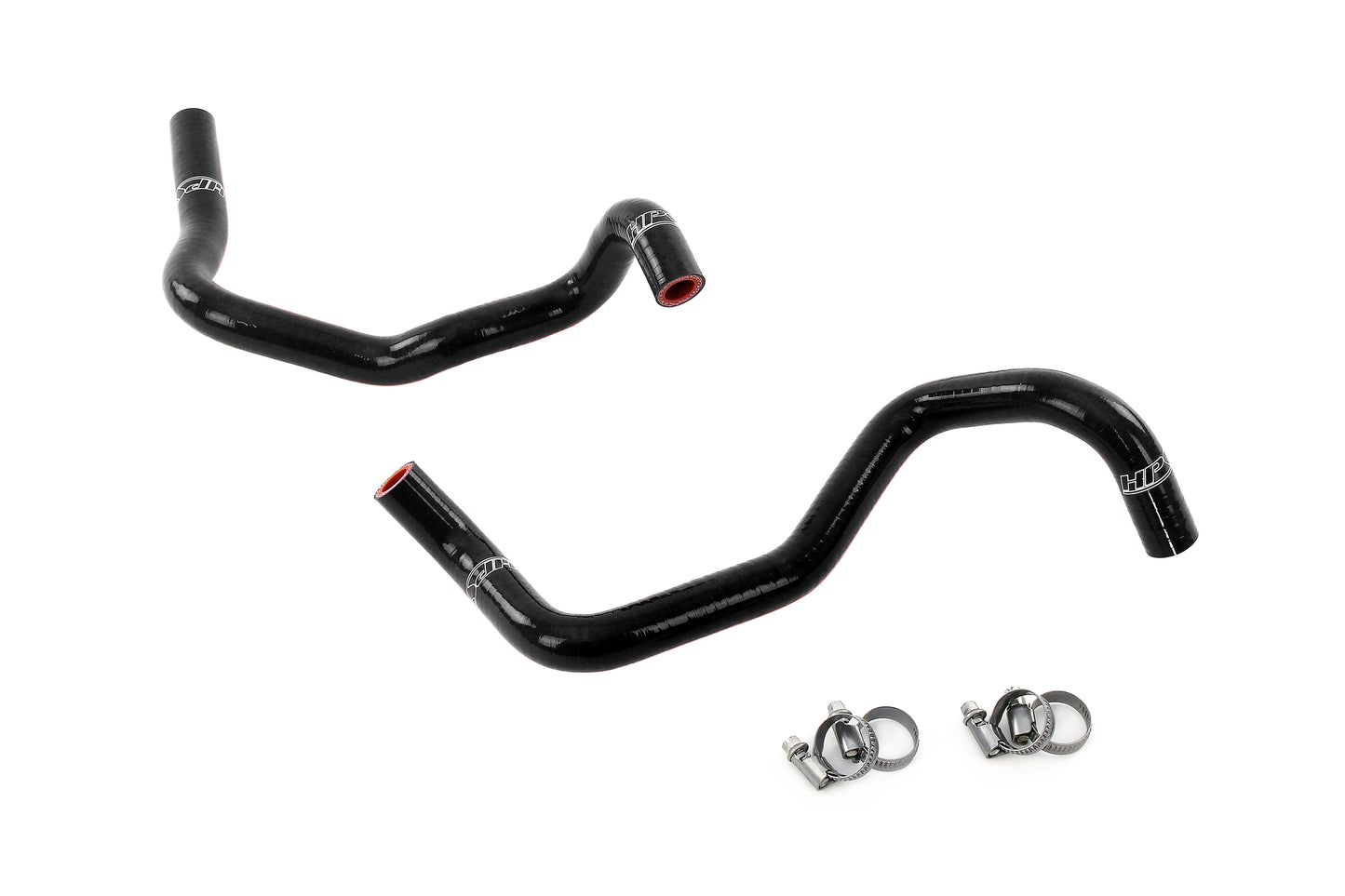 HPS Performance High Temp 3-ply Reinforced Silicone Replaces OEM Rubber Heater Hoses 57-2131H-BLK