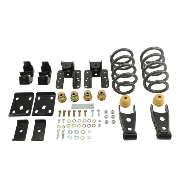 BELLTECH 995 LOWERING KITS Front And Rear Complete Kit W/O Shocks 2014-2017 Chevrolet Silverado/Sierra (Ext. & Crew Cab) 2wd 1 in. or 2 in. F/4 in. R Drop W/O Shocks