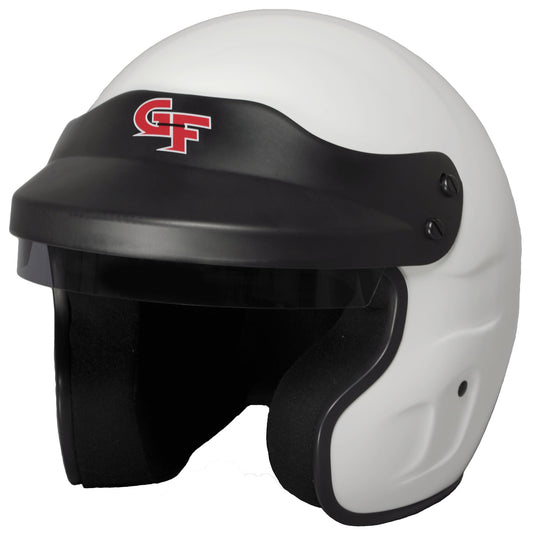 G-FORCE Racing Gear GF1 OPEN FACE MED WHITE SA2015 3121MEDWH