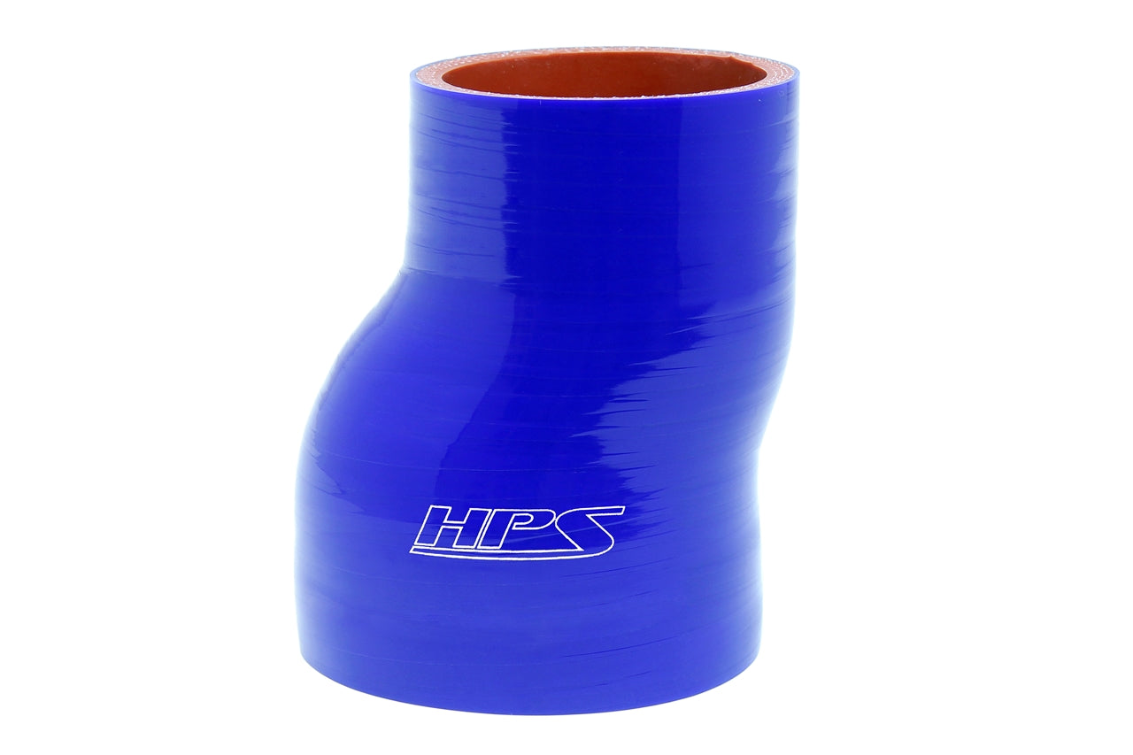HPS Performance Silicone Offset Reducer HoseHigh Temp Reinforced2" - 2-1/2" ID6" LongBlue HTSOR-200-250-L6-BLUE