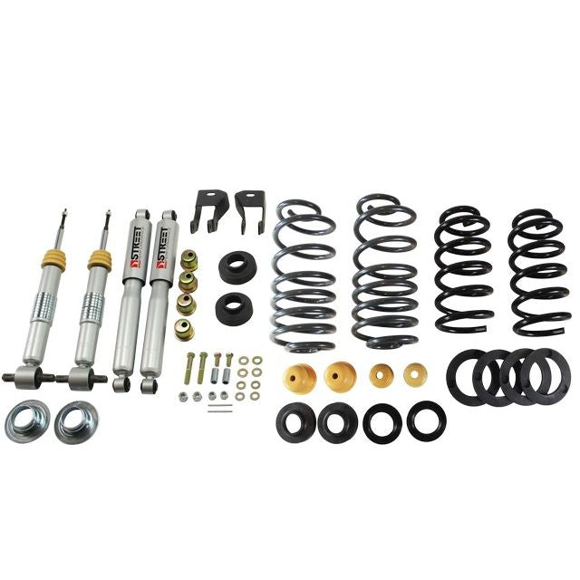 BELLTECH 998SP LOWERING KITS Front And Rear Complete Kit W/ Street Performance Shocks 2015- Chevrolet Suburban/Yukon XL (w/out Factory Autoride exc. Magnetic Ride 2WD) 1 in. or 2 in. F/ 3 in. or 4 in. R W/ Street Performance Shocks