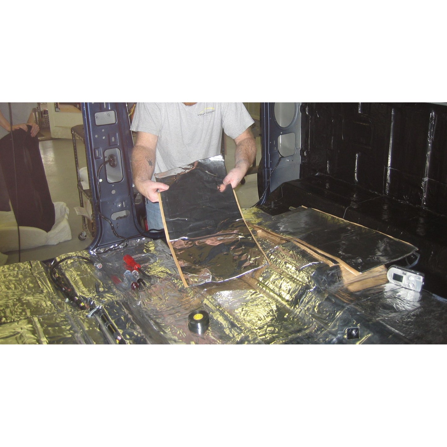 Hushmat Bulk Kit - Silver Foil with Self-Adhesive Butyl-30 Sheets 12inx23in ea 58 sq ft 10501