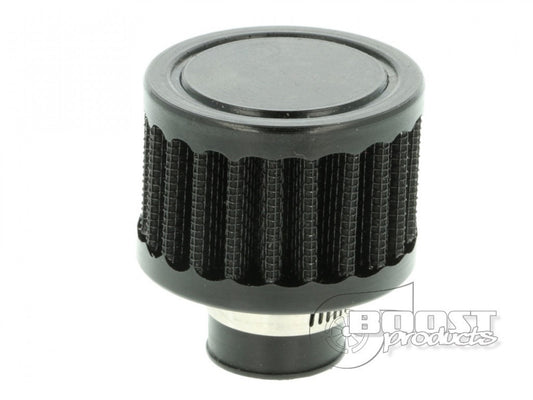 BOOST products Crankcase Breather Filter with 25mm (1") ID Connection, Black IN-LU-050-025