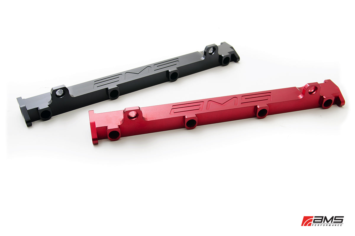 AMS Performance Mitsubishi Lancer Evolution VIII/IX 4G63 Fuel Rail - Black AMS.01.07.0102-1
