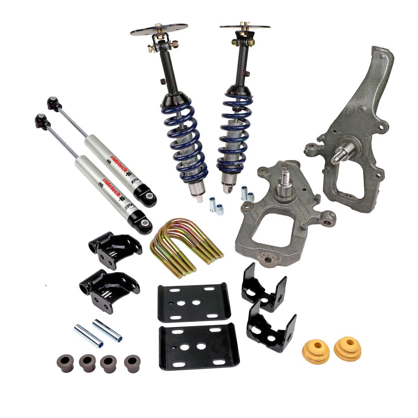Ridetech 4"6" lowering system for 2004-2008 F-150 2WD. 12180110
