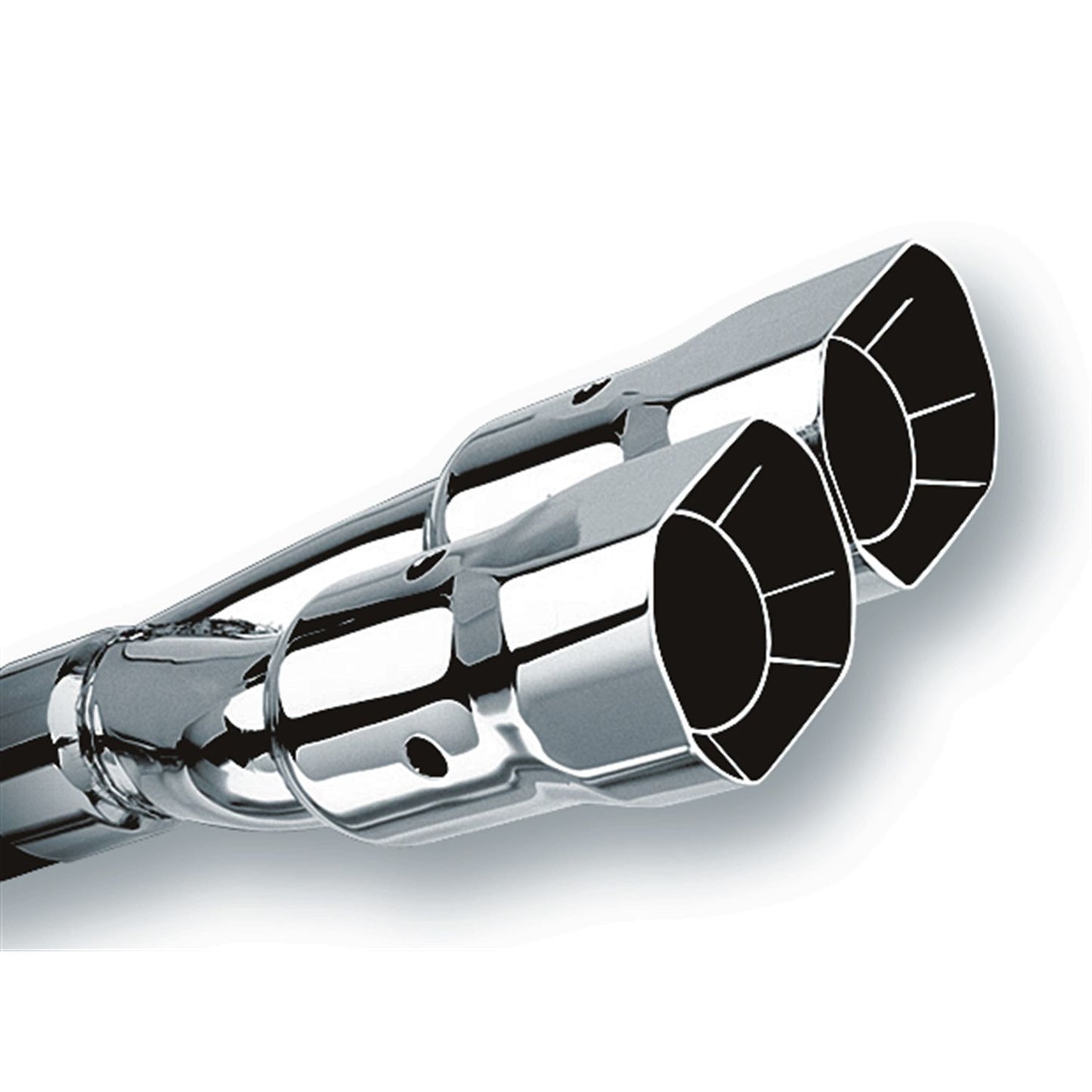 Borla Tip 2.5in Inlet/ 3in Outlet Dual Round Intercooled With Y-Pipe 20233