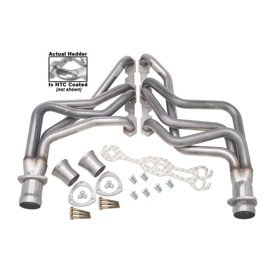Hedman Hedders STAINLESS STEEL HEADERS; 1-5/8 IN. TUBE DIA.; 3 IN. COLL.; FULL LENGTH DESIGN- HTC COATED 62276