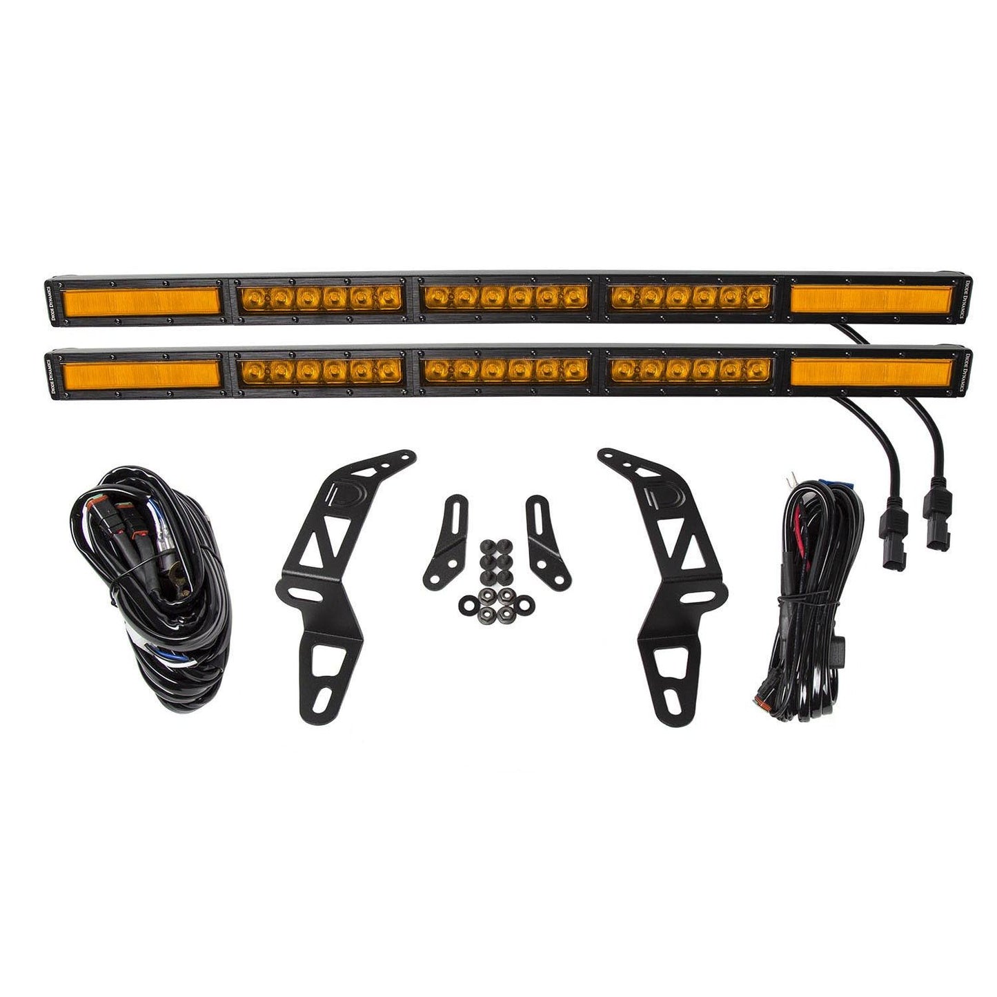 Diode Dynamics - DD6088 - Jeep 2018-2021 SS30 Bumper LED Kit Amber Combo Dual