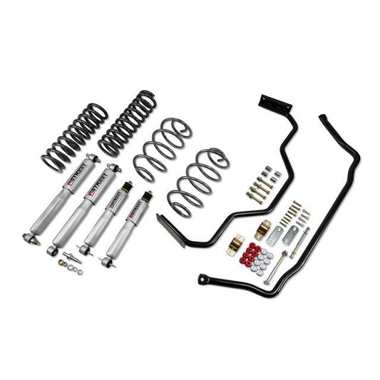 BELLTECH 1722 MUSCLE CAR PERF KIT Complete Kit Inc Front and Rear Springs Street Performance Shocks & Sway bars 1968-1972 Chevrolet Chevelle/Malibu/Monte Carlo/Skylark/Grand Prix/GTO/LeMans (A-Body) 0 in. F/0 in. R drop