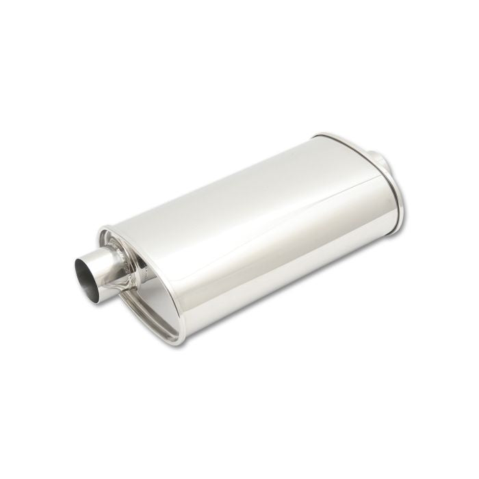 Vibrant Performance - 1107 - STREETPOWER Oval Muffler 3 in. inlet/outlet (Offset-Center)
