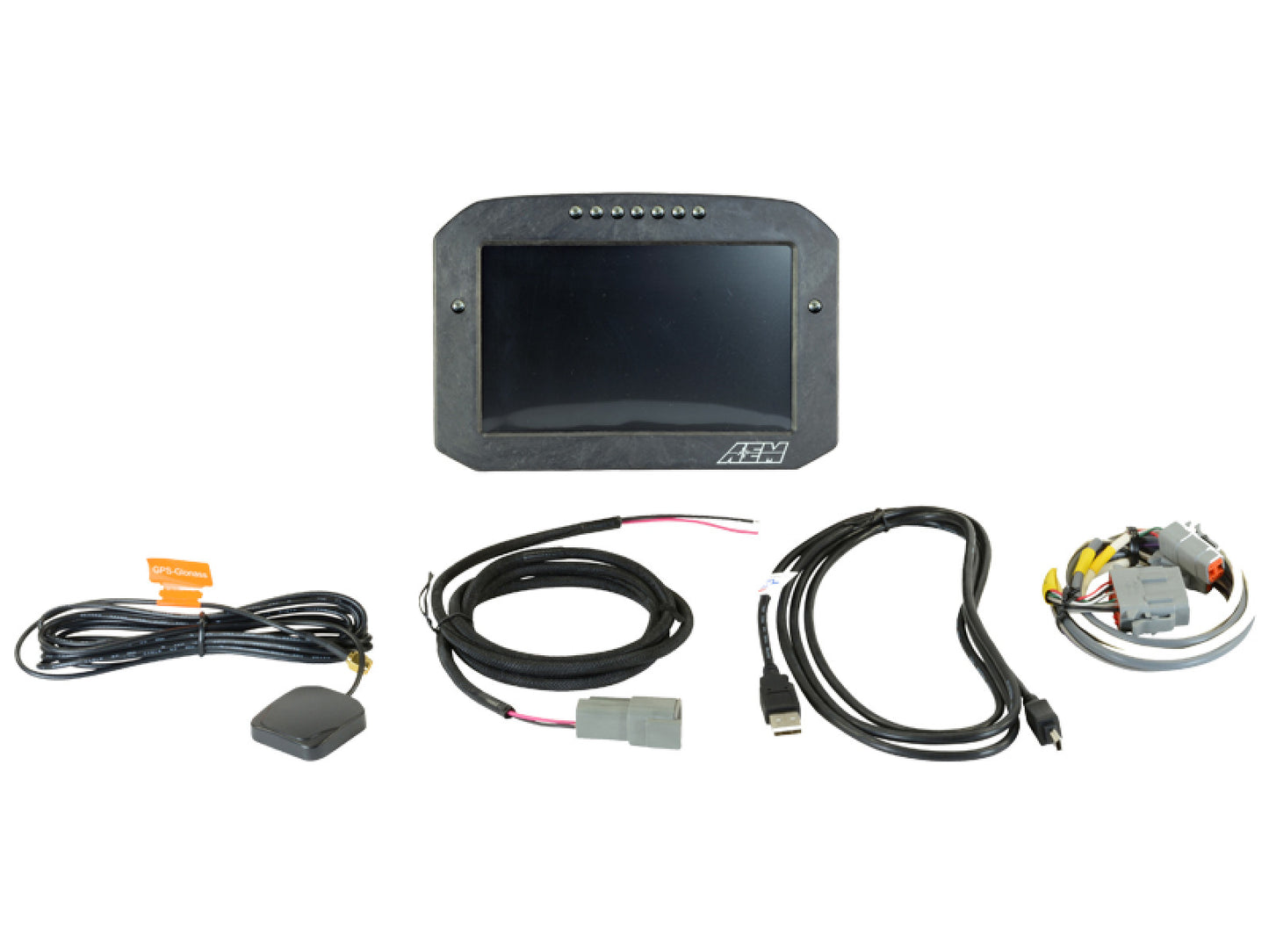 AEM CD-7 Carbon Flat Panel Digital Racing Dash Display - Non-Logging / GPS Enabled 30-5702F