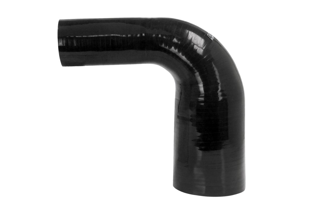 HPS Performance Silicone 90 Degree Elbow HoseHigh Temp 4-ply Reinforced2" - 2-1/4" IDBlack HTSER90-200-225-BLK