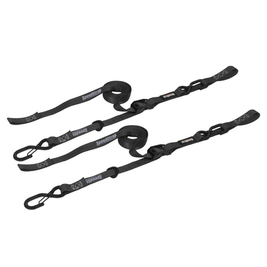 SpeedStrap 13801-2 Cam-Lock 1 in. x 10 ft. Tie Down w/ Snap 'S' Hooks and Soft Tie