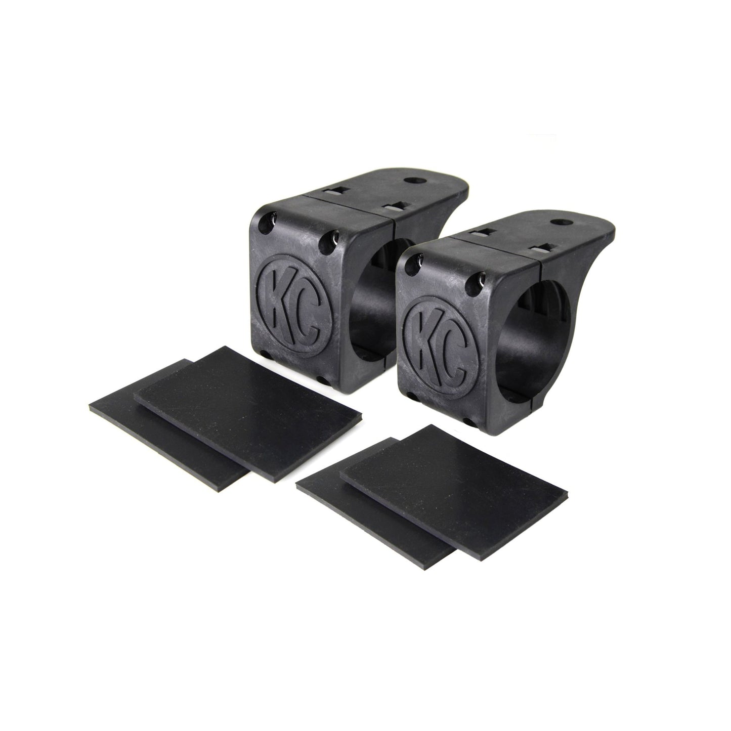 KC HiLiTES Bracket Set - Tube Clamp Light Mount - Rubber Adjustment Shims - 2.25 in - 2.5 in 73081