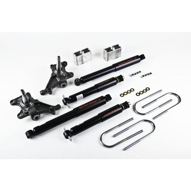 BELLTECH 444ND LOWERING KITS Front And Rear Complete Kit W/ Nitro Drop 2 Shocks 1984-1995 Toyota Pickup 2 in. F/3 in. R drop W/ Nitro Drop II Shocks