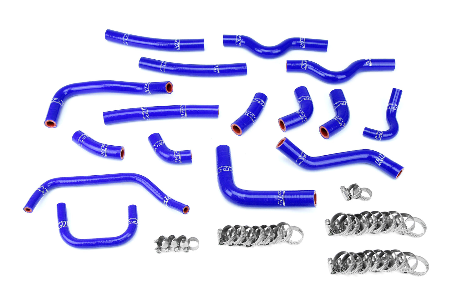 HPS Performance 3-ply Reinforced Silicone Replaces Rubber Heater And Bypass Coolant Hoses 57-1911-BLUE