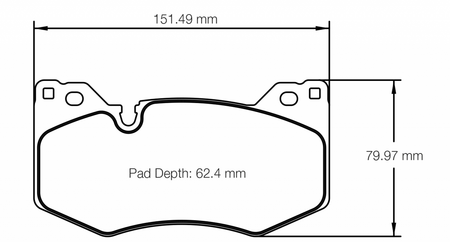 PAGID Racing Pagid 2020+ Chevrolet Corvette C8 Z51 Front Brake Pads 8278-RSL29