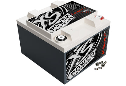 XS Power Batteries Lithium Racing 16V Batteries - Stud Adaptors/Terminal Bolts Included 1200 Max Amps Li-S925-16CK