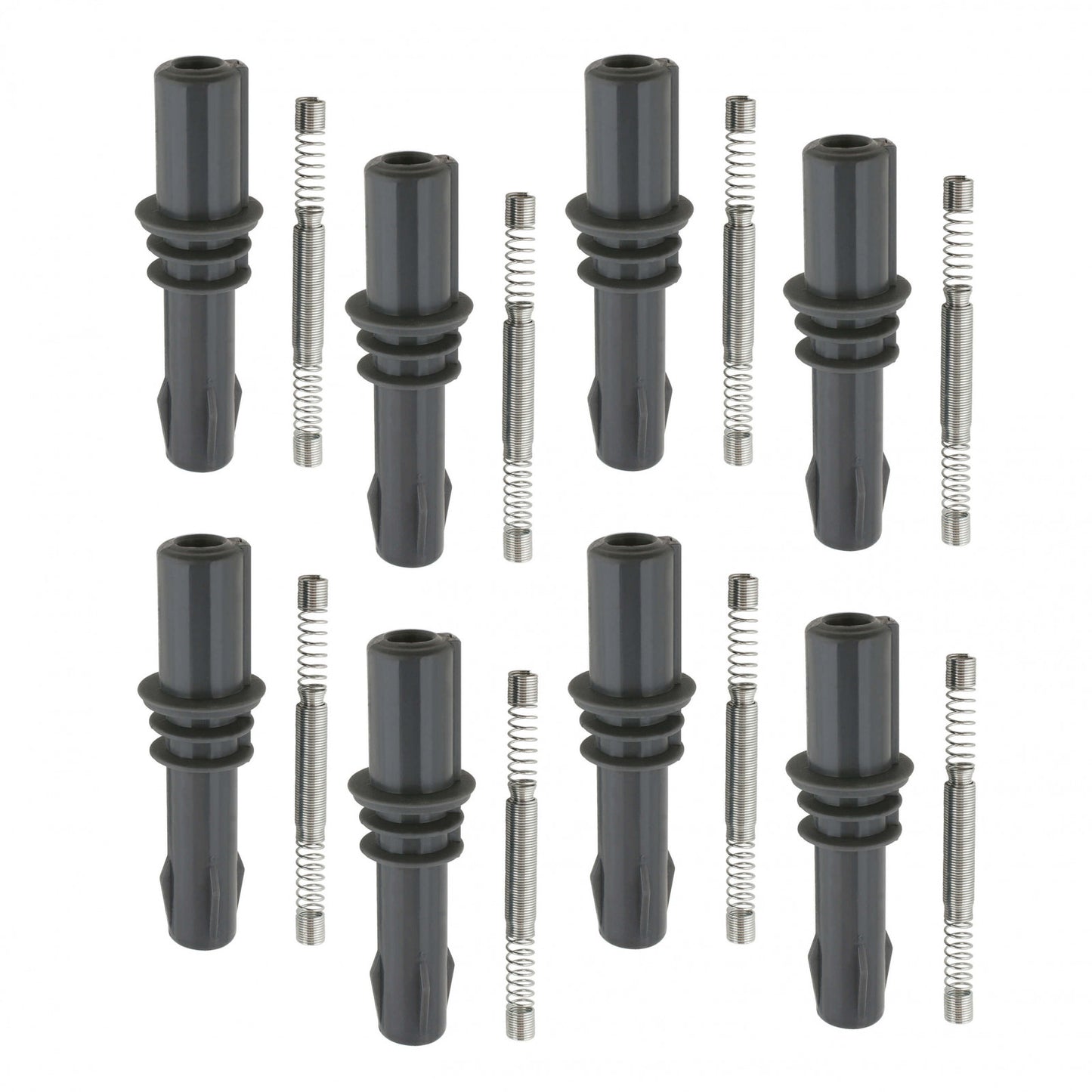 ACCEL High Performance Ignition Coil boots, 2004-2008.5 Ford 3-valve engines, Black, 8-Pack 170033