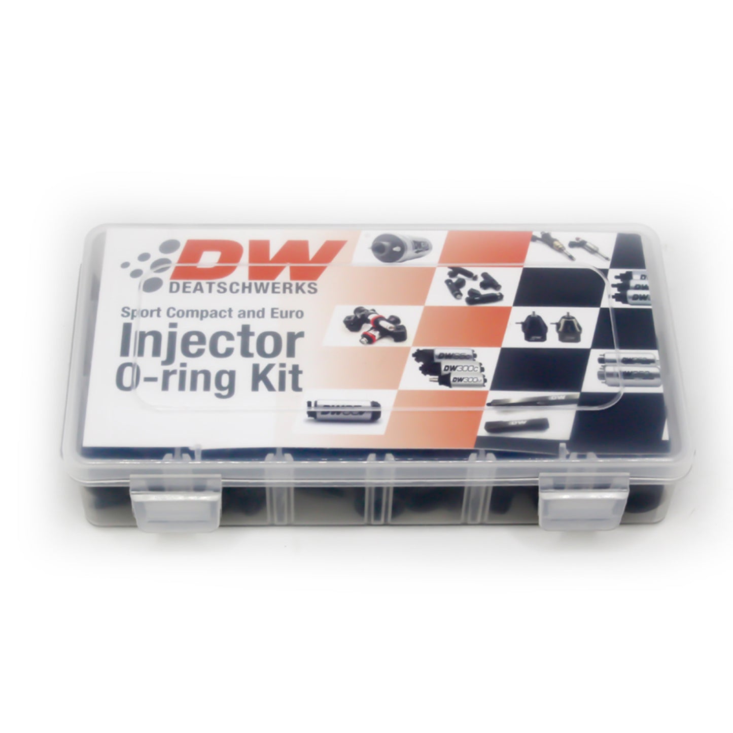 Deatschwerks 230 piece fuel injector O-ring replacement kit for common Japanese and European vehicles DEW-2-201