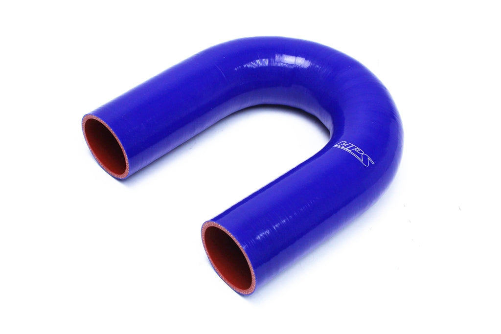 HPS Performance Silicone 180 Degree U Bend Elbow Hose High Temp 4-ply Reinforced 2" ID Blue HTSEC180-200-BLUE
