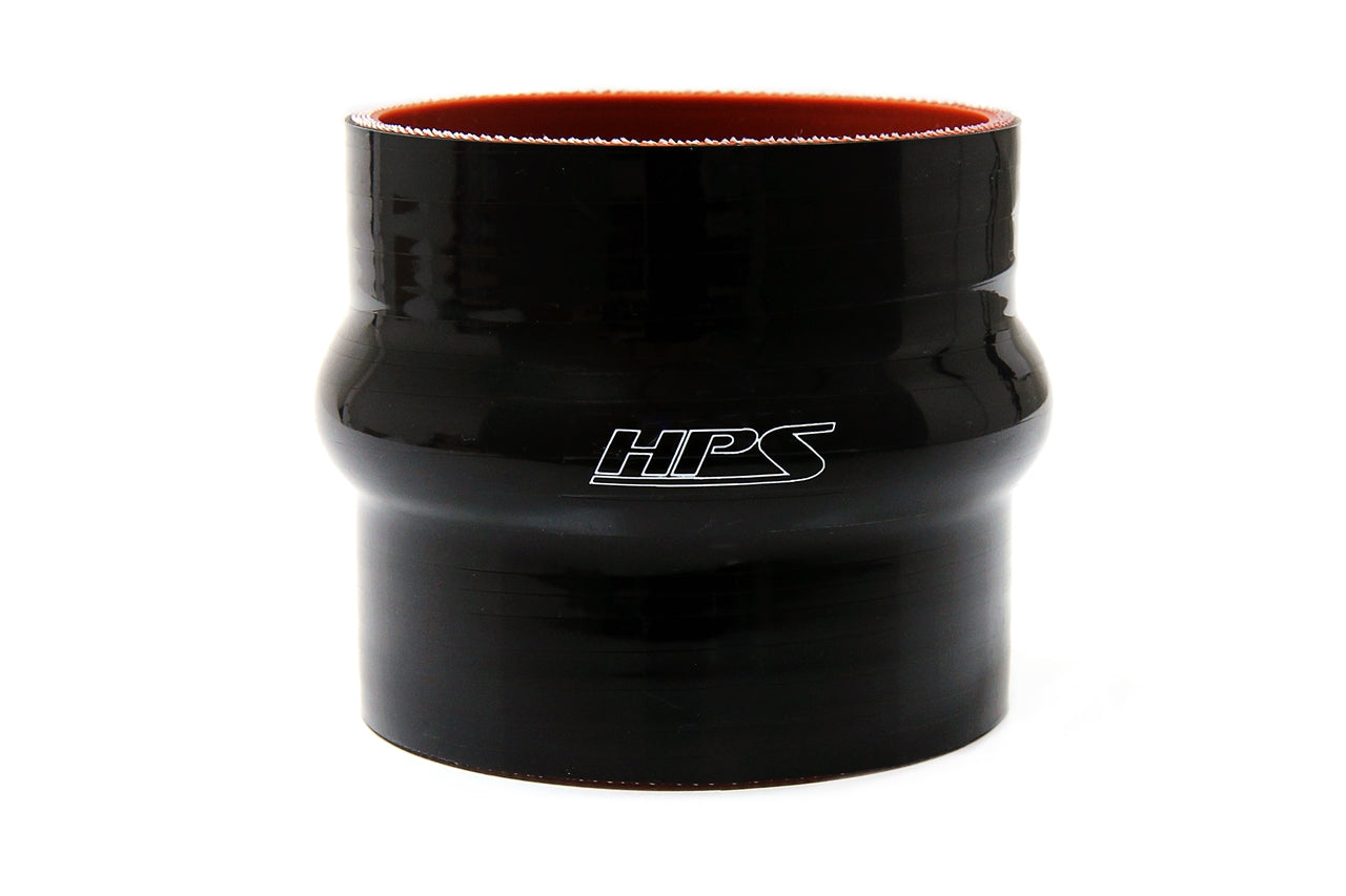 HPS Performance Silicone Hump Coupler HoseHigh Temp 4-ply Reinforced7/8" ID6" LongBlack HTSHC-087-L6-BLK