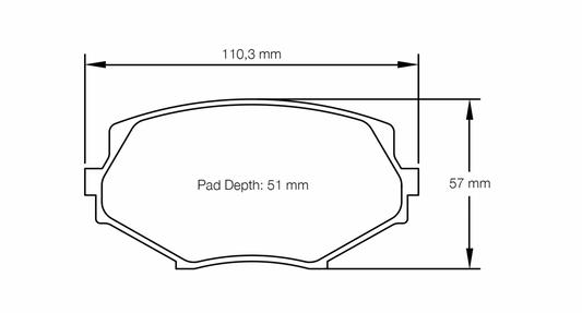 PAGID Racing Pagid Mazda Miata MX-5 NB RSL29 Front Brake Pads 8127-RSL29