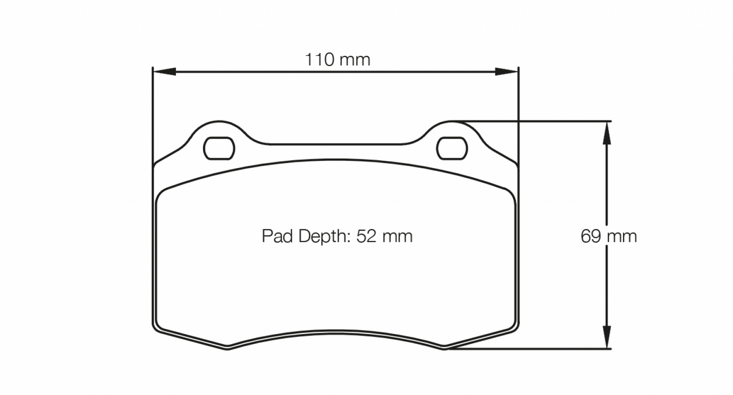 PAGID Racing Pagid Chevrolet Camaro/SS/ZL1/1LE RSL29 Rear Brake Pads 1408-RSL29