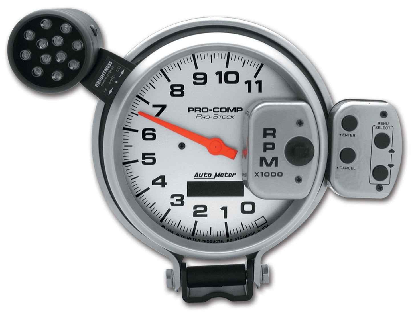 AutoMeter 2-1/16 in. BOOST 0-60 PSI SPEK-PRO WHITE/CHROME P30411