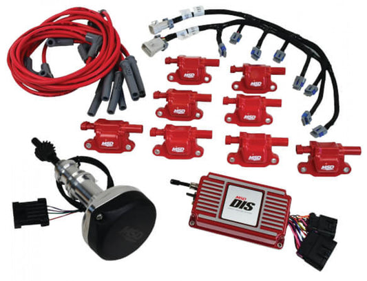 MSD DIS Direct Ignition System Kit - Red '60152