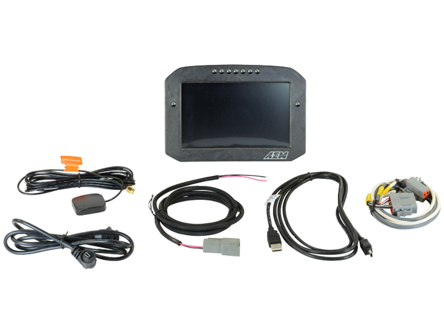 AEM CD-7 Carbon Flat Panel Digital Racing Dash Display - Logging / GPS Enabled 30-5703F