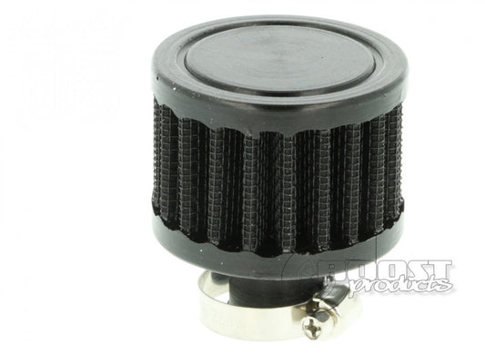 BOOST products Crankcase Breather Filter with 9mm (3/8") ID Connection, Black IN-LU-050-009