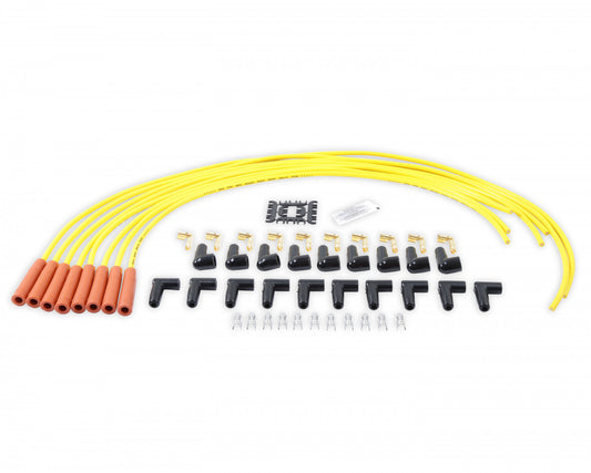 ACCEL Spark Plug Wire Set - 8mm - Yellow with Orange Straight Boots ACC-14038 4038