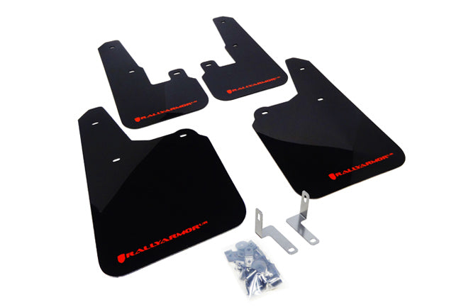 Rally Armor MF16-UR-BLK/RD - 2010-2014 Subaru Outback 2.5i 3.6R - Black Mud Flap/Red Logo