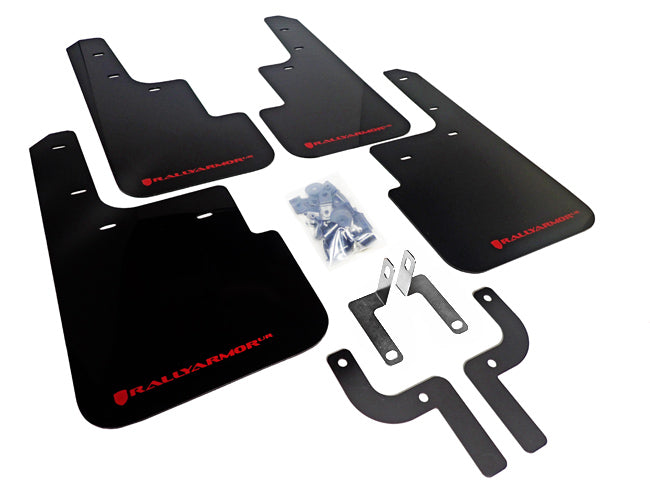 Rally Armor MF33-UR-BLK/RD - 2010-2019 Mitsubishi Outlander Sport Outlander Sport/ASX/RVR - Black Mud Flap/Red Logo