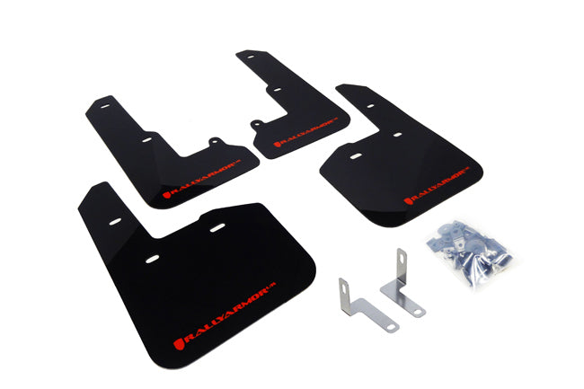 Rally Armor MF34-UR-BLK/RD - 2015-2019 Subaru Legacy 2.5i 2.5i Premium 2.5i Limited 3.6R Limited - Black Mud Flap/Red Logo
