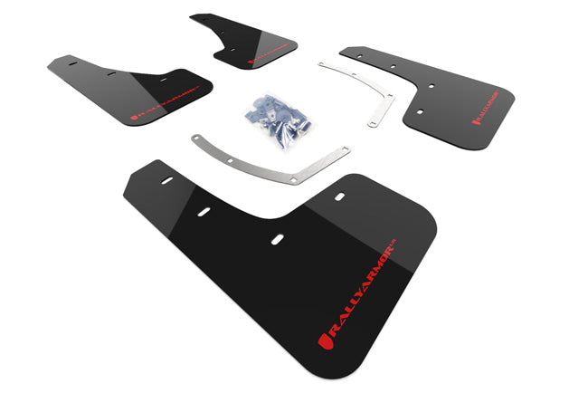 Rally Armor MF49-UR-BLK/RD - 2018-2020 Subaru Ascent - Black Mud Flap/Red Logo