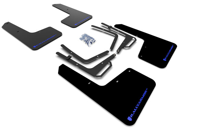 Rally Armor MF53-UR-BLK/BL - 2017-2019 Ford Raptor Raptor - Black Mud Flap/Blue Logo
