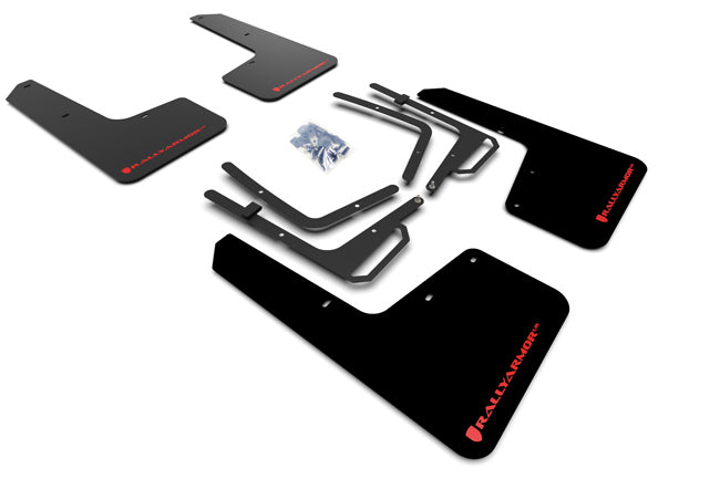 Rally Armor MF53-UR-BLK/RD - 2017-2019 Ford Raptor Raptor - Black Mud Flap/Red Logo