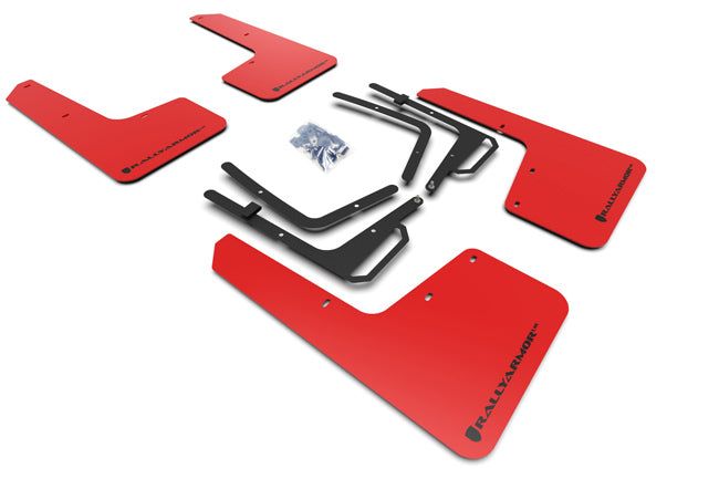 Rally Armor MF53-UR-RD/BLK - 2017-2019 Ford Raptor Raptor - Red Mud Flap/Black Logo