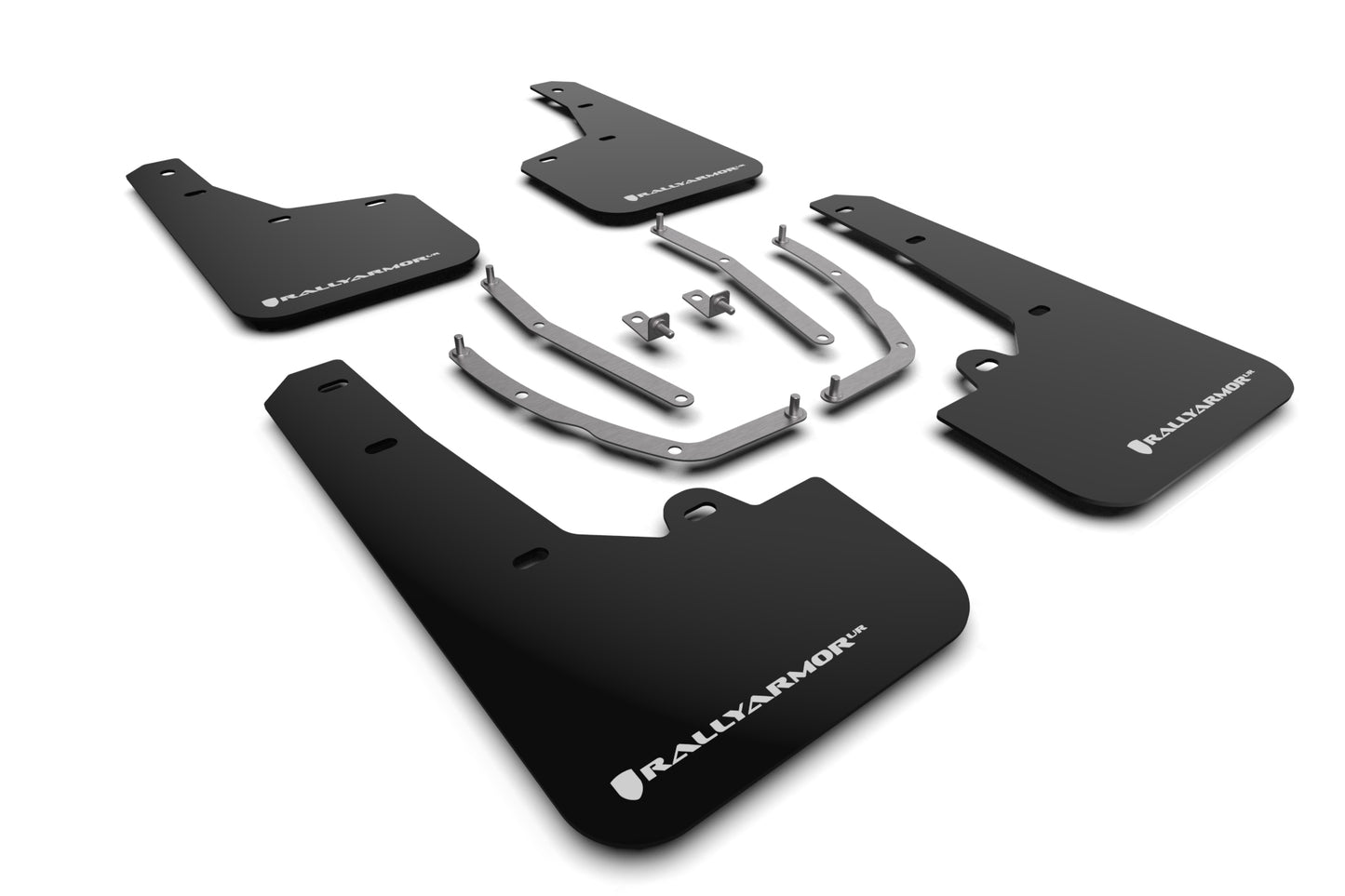 Rally Armor MF75-UR-BLK-WH - 2022 Hyundai Tucson - Black Mud Flap/White Logo